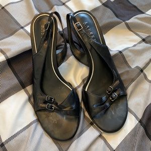 Ralph Lauren strappy heel